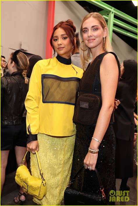 Shay Mitchell & Emily Carey Attend Fendi Fashion Show During 